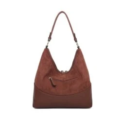 Sac Cabas Bimatière Conçu En Faux Suède Et Simili Cuir -Accessoires De Mode pdtimg 5010898hd