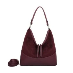 Sac Cabas Bimatière Conçu En Faux Suède Et Simili Cuir -Accessoires De Mode pdtimg 5010900hd