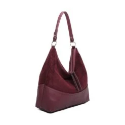 Sac Cabas Bimatière Conçu En Faux Suède Et Simili Cuir -Accessoires De Mode pdtimg 5010901hd