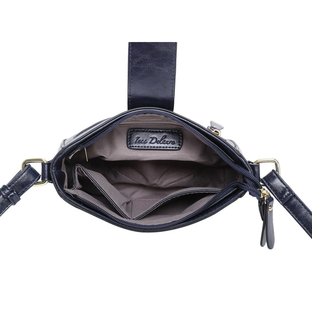 Sac Porté Bandoulière Zippé Avec Languette Rabattable 8 Sac Porté Bandoulière Zippé Avec Languette Rabattable – Image 6