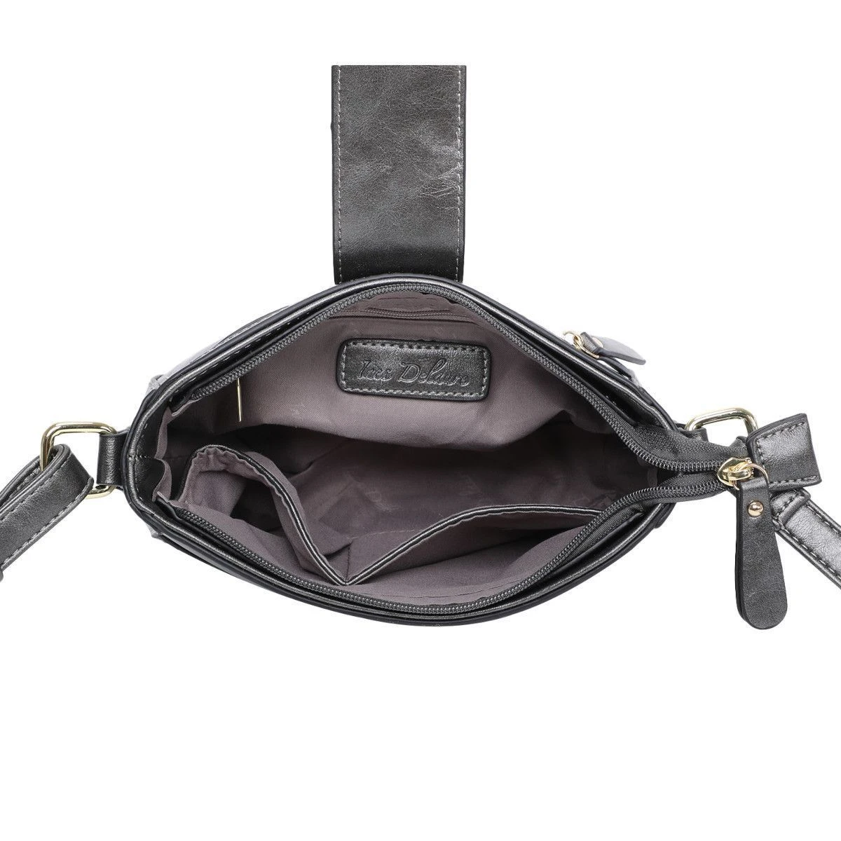 Sac Porté Bandoulière Zippé Avec Languette Rabattable 12 Sac Porté Bandoulière Zippé Avec Languette Rabattable – Image 10