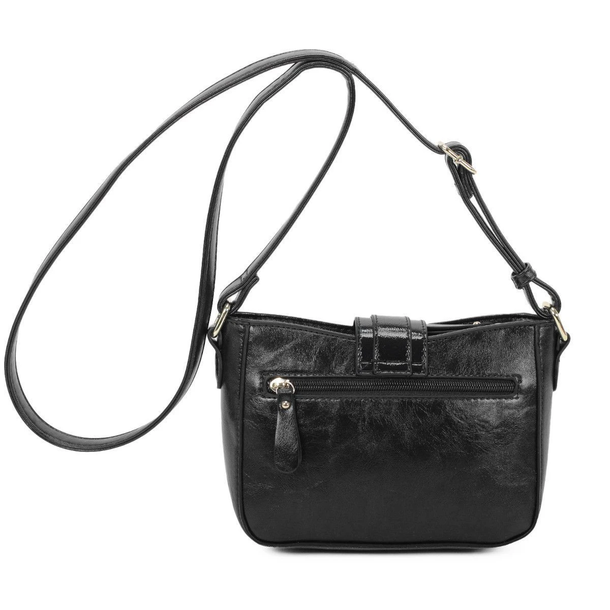 Sac Porté Bandoulière Zippé Avec Languette Rabattable 15 Sac Porté Bandoulière Zippé Avec Languette Rabattable – Image 13