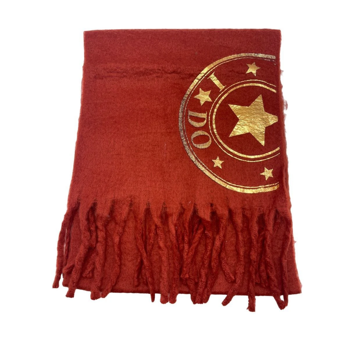 Écharpe Frangée En Maille Douce à Symbole Fantaisie 14 Écharpe Frangée En Maille Douce à Symbole Fantaisie – Image 12