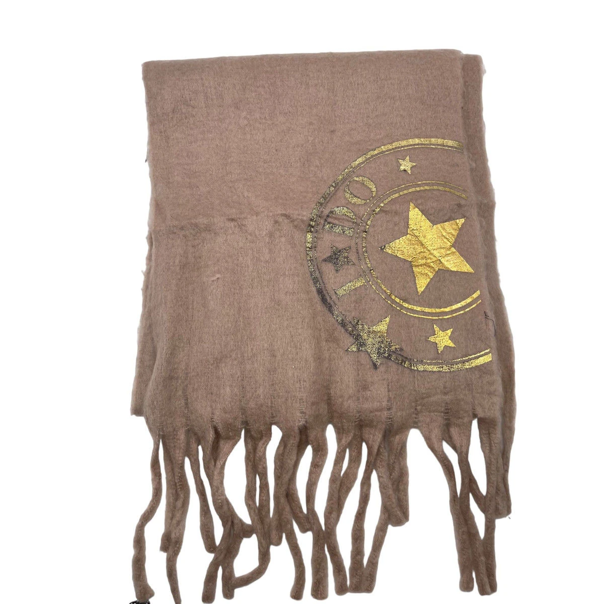 Écharpe Frangée En Maille Douce à Symbole Fantaisie 16 Écharpe Frangée En Maille Douce à Symbole Fantaisie – Image 14