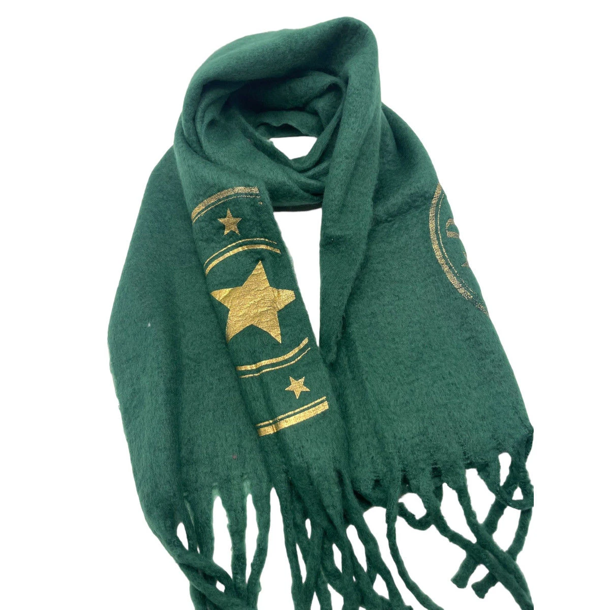 Écharpe Frangée En Maille Douce à Symbole Fantaisie 21 Écharpe Frangée En Maille Douce à Symbole Fantaisie – Image 19