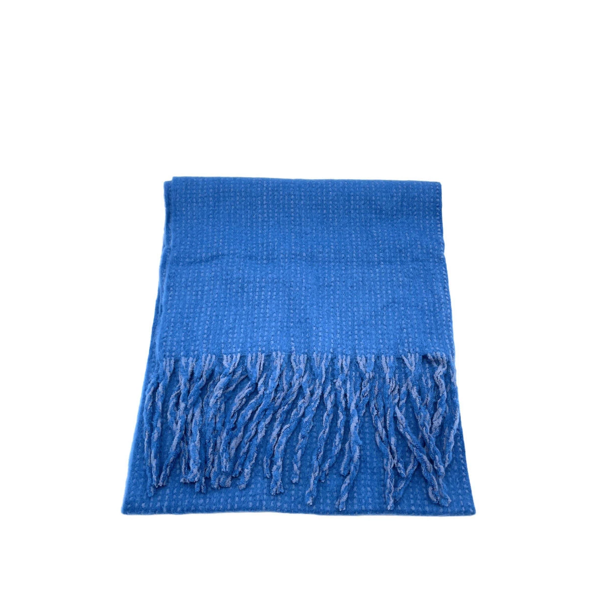 Écharpe Longue à Franges Tricotée En Maille Brillante 8 Écharpe Longue à Franges Tricotée En Maille Brillante – Image 6