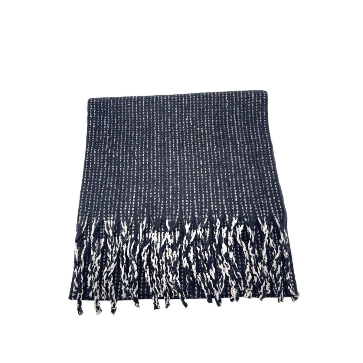 Écharpe Longue à Franges Tricotée En Maille Brillante 16 Écharpe Longue à Franges Tricotée En Maille Brillante – Image 14