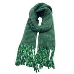 Écharpe Longue à Franges Tricotée En Maille Brillante 40 Écharpe Longue à Franges Tricotée En Maille Brillante -Accessoires De Mode pdtimg 5013303hd
