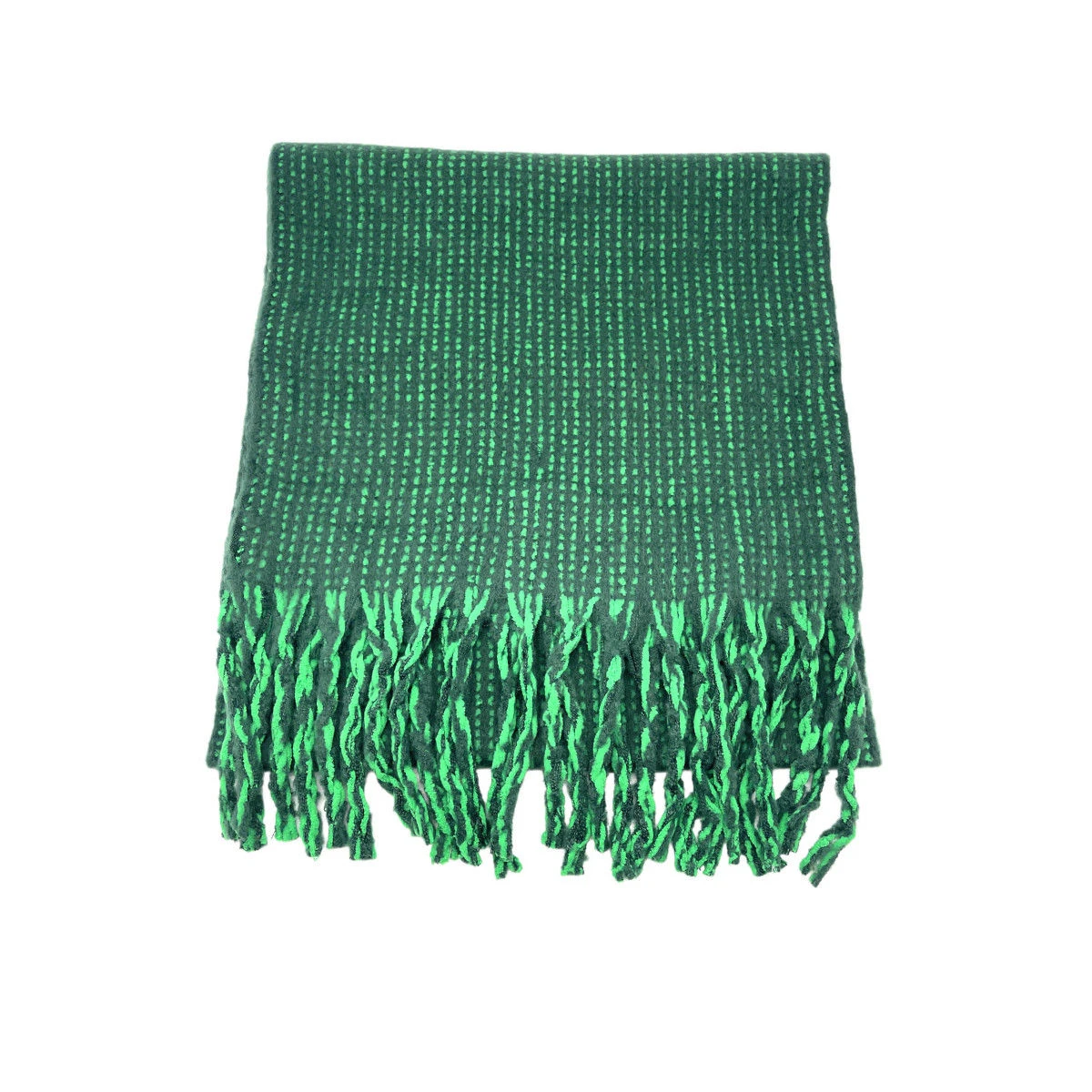 Écharpe Longue à Franges Tricotée En Maille Brillante 22 Écharpe Longue à Franges Tricotée En Maille Brillante – Image 20