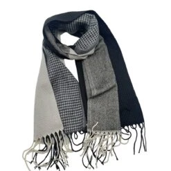 Écharpe Color Block Aux Motifs Texturés Avec Franges 22 Écharpe Color Block Aux Motifs Texturés Avec Franges -Accessoires De Mode pdtimg 5013467hd