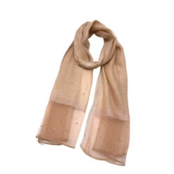 Écharpe Scintillante Aspect Soie à Détails Cristaux -Accessoires De Mode pdtimg 5013556hd