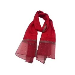 Écharpe Scintillante Aspect Soie à Détails Cristaux -Accessoires De Mode pdtimg 5013569hd