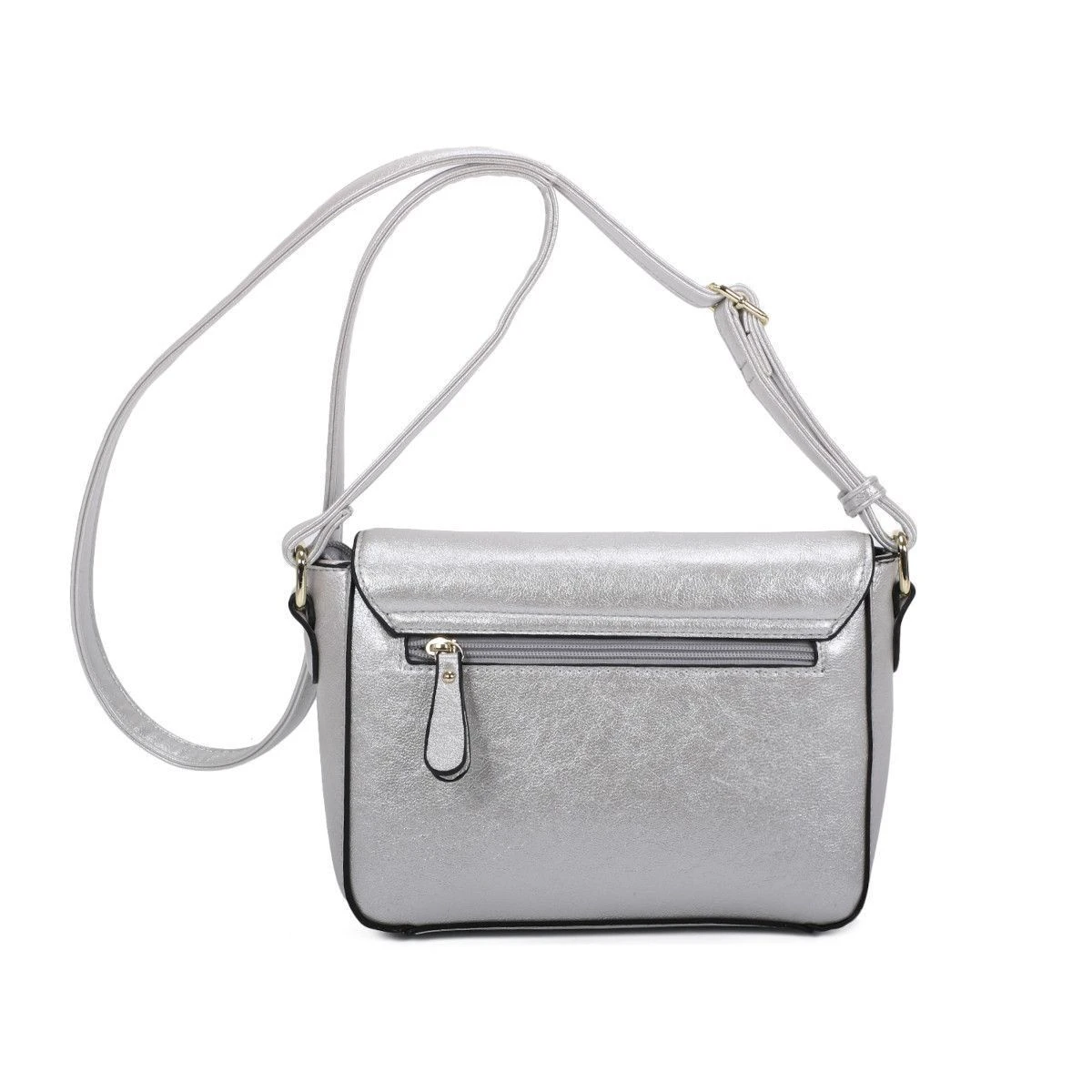 Sac à Bandoulière Zippé Avec Rabat Fermeture Magnétique 7 Sac à Bandoulière Zippé Avec Rabat Fermeture Magnétique – Image 5