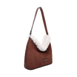 Sac Cabas En Simili Daim Avec Bordure Fausse Fourrure -Accessoires De Mode pdtimg 5020303hd