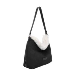 Sac Cabas En Simili Daim Avec Bordure Fausse Fourrure -Accessoires De Mode pdtimg 5020307hd