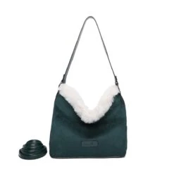 Sac Cabas En Simili Daim Avec Bordure Fausse Fourrure -Accessoires De Mode pdtimg 5020308hd