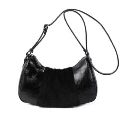 Sac Bandoulière Réalisé Dans Un Mélange De Matières -Accessoires De Mode pdtimg 5020332hd