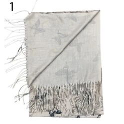 Écharpe à Imprimé Abstrait Avec Extrémités à Franges -Accessoires De Mode pdtimg 5022021hd