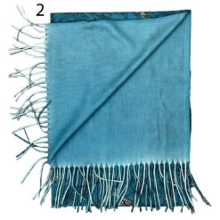 Écharpe à Imprimé Abstrait Avec Extrémités à Franges -Accessoires De Mode pdtimg 5022023hd