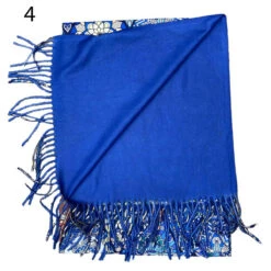 Écharpe à Imprimé Abstrait Avec Extrémités à Franges -Accessoires De Mode pdtimg 5022027hd