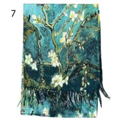 Écharpe à Imprimé Abstrait Avec Extrémités à Franges -Accessoires De Mode pdtimg 5022032hd