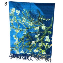 Écharpe à Imprimé Abstrait Avec Extrémités à Franges -Accessoires De Mode pdtimg 5022036hd