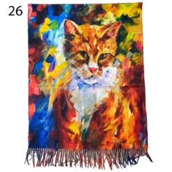 Écharpe Parée Un Imprimé Inspiré De Belle Peinture 41 Écharpe Parée Un Imprimé Inspiré De Belle Peinture -Accessoires De Mode pdtimg 5022094hd