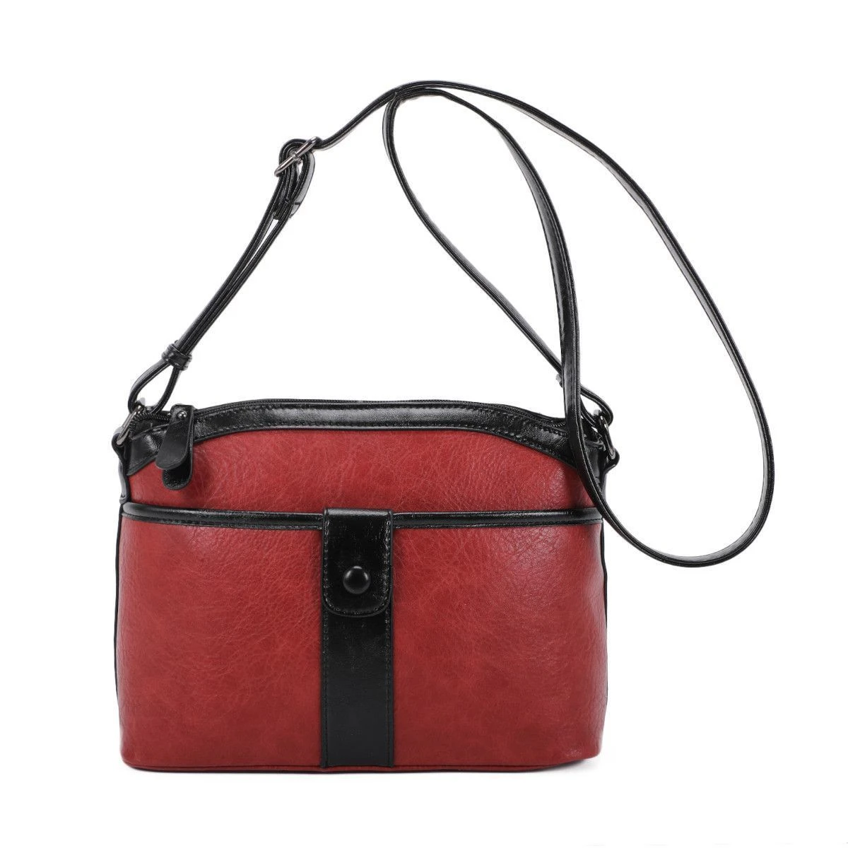 Sac Besace Zippé En Similicuir Porté En Bandoulière 22 Sac Besace Zippé En Similicuir Porté En Bandoulière – Image 20