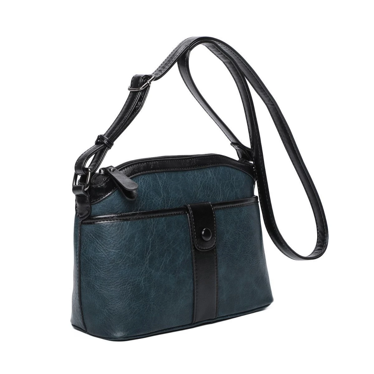 Sac Besace Zippé En Similicuir Porté En Bandoulière 19 Sac Besace Zippé En Similicuir Porté En Bandoulière – Image 17