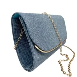 Pochette Design Pailletée Avec Un Rabat à Bordure Dorée -Accessoires De Mode pdtimg 5023615hd