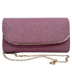 Pochette Design Pailletée Avec Un Rabat à Bordure Dorée -Accessoires De Mode pdtimg 5023619hd