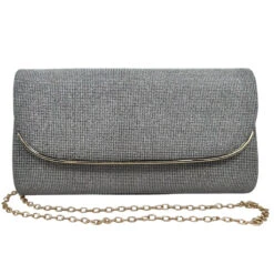 Pochette Design Pailletée Avec Un Rabat à Bordure Dorée -Accessoires De Mode pdtimg 5023620hd