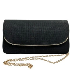 Pochette Design Pailletée Avec Un Rabat à Bordure Dorée -Accessoires De Mode pdtimg 5023621hd