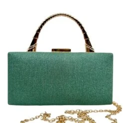 Sac Soirée Rigide Avec Des Strass Sur Le Bas Des Poignets -Accessoires De Mode pdtimg 5023650hd