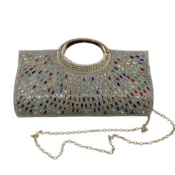 Sac Pochette De Soirée Avec Strass En Cristal étincelant -Accessoires De Mode pdtimg 5023668hd