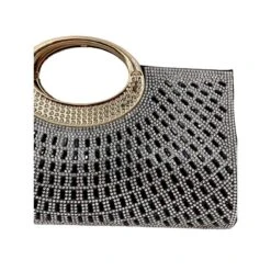 Sac Pochette De Soirée Avec Strass En Cristal étincelant -Accessoires De Mode pdtimg 5023672hd