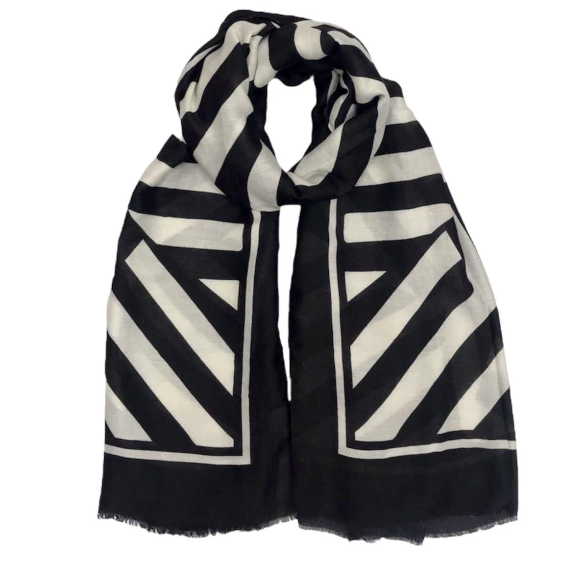 Écharpe De Motif Rayé En Color Block Coloris MIX 6 Écharpe De Motif Rayé En Color Block Coloris MIX – Image 4