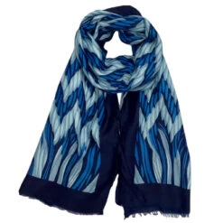 Écharpe Longue à Imprimé Façon Zigzag De Couleur Mixte -Accessoires De Mode pdtimg 5024077hd