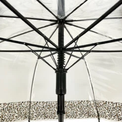 Parapluie Transparent POE à 8 Baleines Bordure Léopard -Accessoires De Mode pdtimg 5030995hd