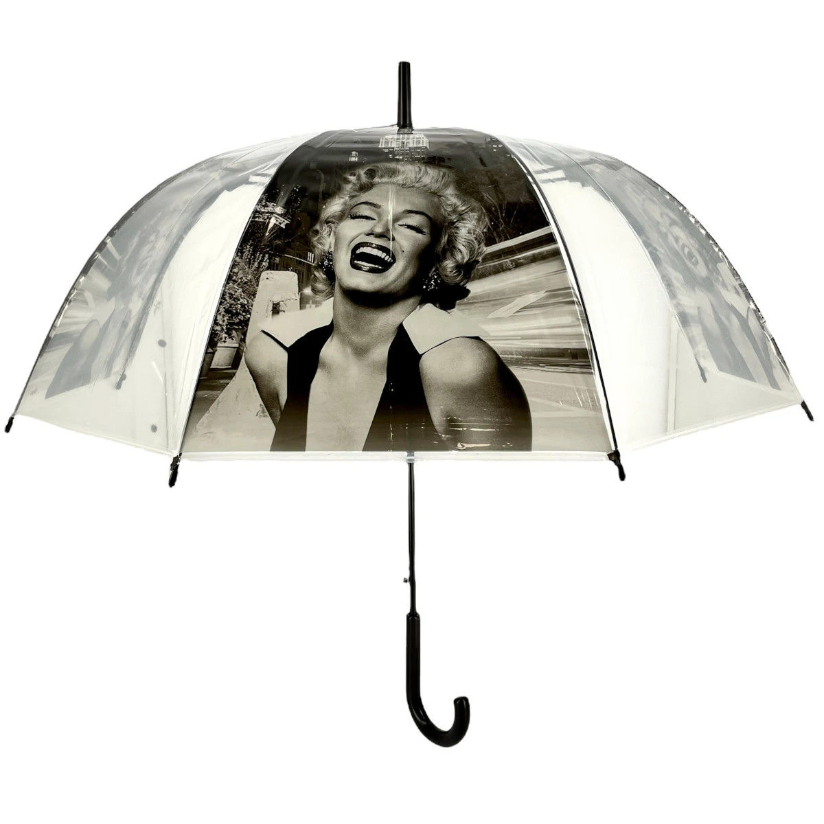 Parapluie Transparent POE à 8 Baleines Marilyn Monroe 5 Parapluie Transparent POE à 8 Baleines Marilyn Monroe – Image 3