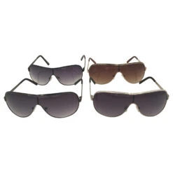 Lunettes De Soleil à Monture En Métal Avec Forme Masque