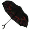 Parapluie Ouverture Inversée Motif Fleurs Et Flamant Rose -Accessoires De Mode product 10605637hd