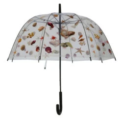 Parapluie Cloche Transparent Imprimé Avec De Coquillages