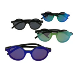 Lunettes De Soleil Enfant Ronde Avec Verres Miroités