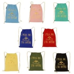 Sac à Dos «J'peux Pas J'ai Apéro» Coloris Variés