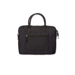 Sac Serviette En Nylon Noir Ouverture Zip Double Curseur