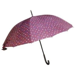 Assortiment Parapluie Long Imprimé à Pois Multicolores