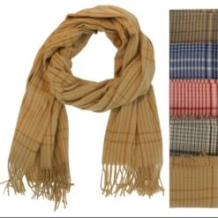 Assortiment écharpe 100% En Cachemire à Petits Carreaux