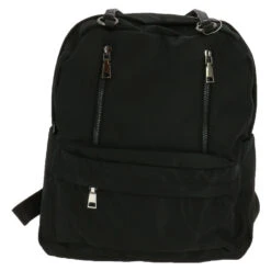 Sac à Dos Zippé En Plusieurs Compartiments Noir