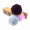 Pompons Imitation Fourrure De Lapin (1 Pompon Violet Et 2 Pompons De Couleurs Aléatoires) -Accessoires De Mode product 10860146hd